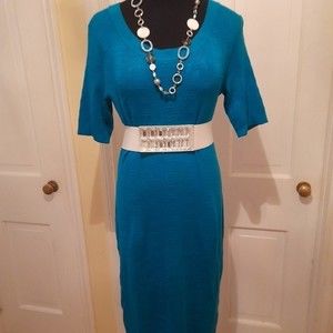 Carlota dress turquoise blue main image 1